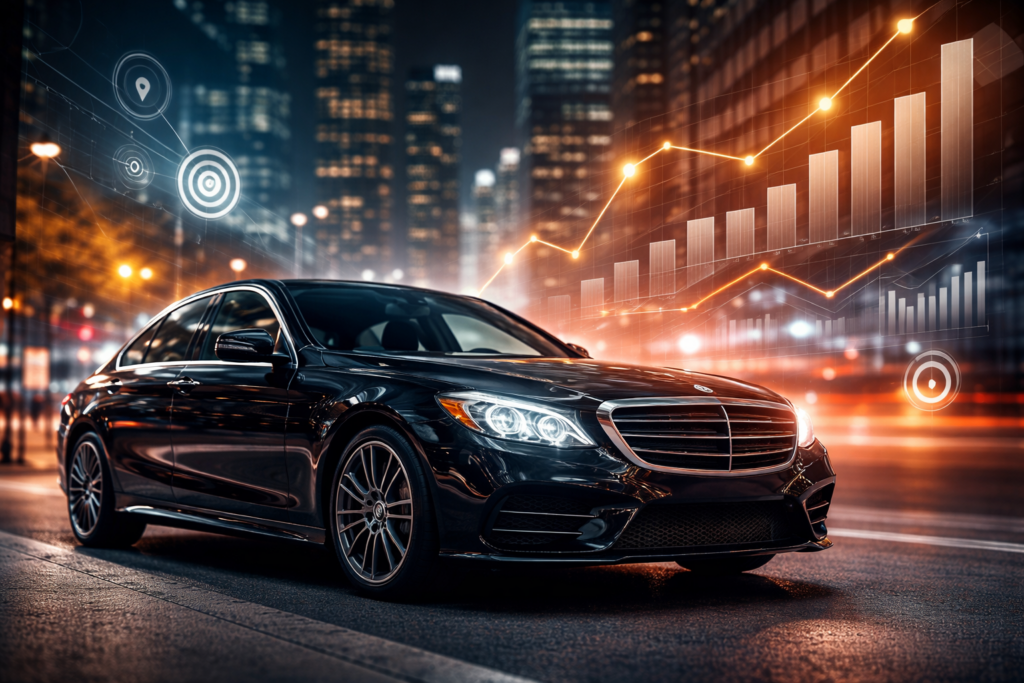 Digital Marketing Services Black Car