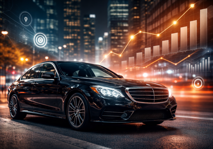 Digital Marketing Services Black Car