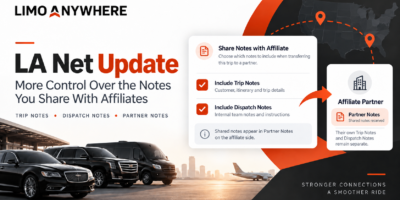 Limo Anywhere Affiliate Notes Update