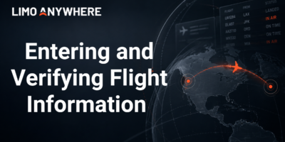 Entering and Verifying Flight Information